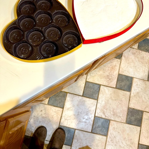 VTG DeMETs TURTLE VALENTINE PADDED SATIN HEART CHOCOLATE BOX 10.25” RED GIFT LUV - Picture 6 of 9